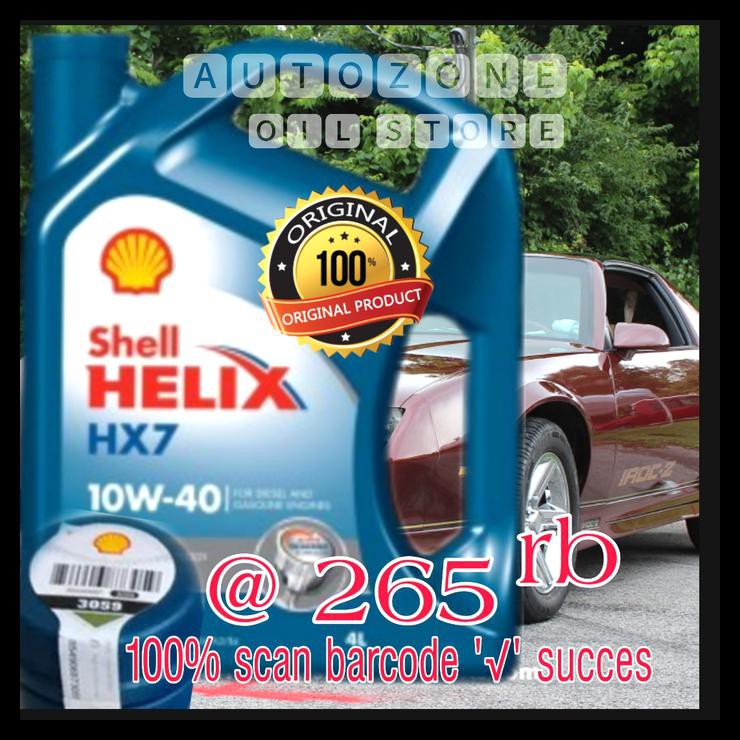 Promo Shell Helix Hx7 Sae 10W-40 100% Garansi Original Best Seller 