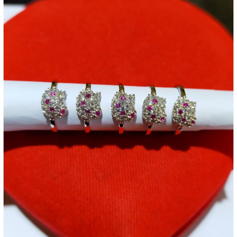 Cincin Anak Hello Kitty, Perak 925, Sepuh Emas Putih