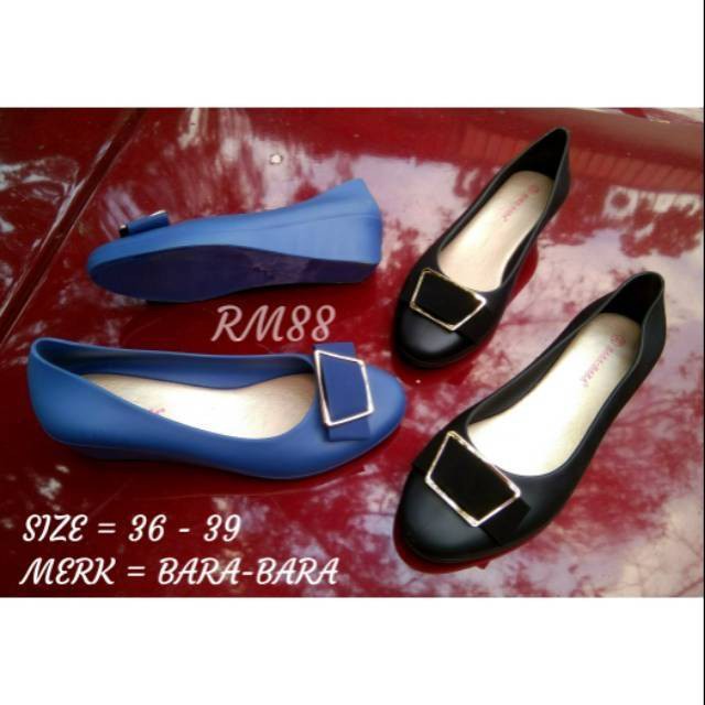 Jual SEPATU WEDGES PITA KOTAK   JELLY SHOES BARA BARA Limited