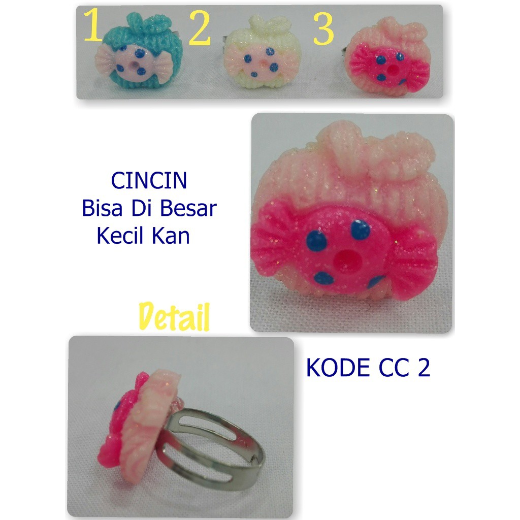 Cincin Anak Perempuan Murah Lucu karakter mainan / Cincin anak anak