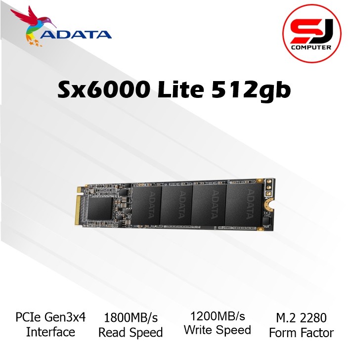 SSD Adata XPG SX6000 Lite 512GB M.2 NVMe