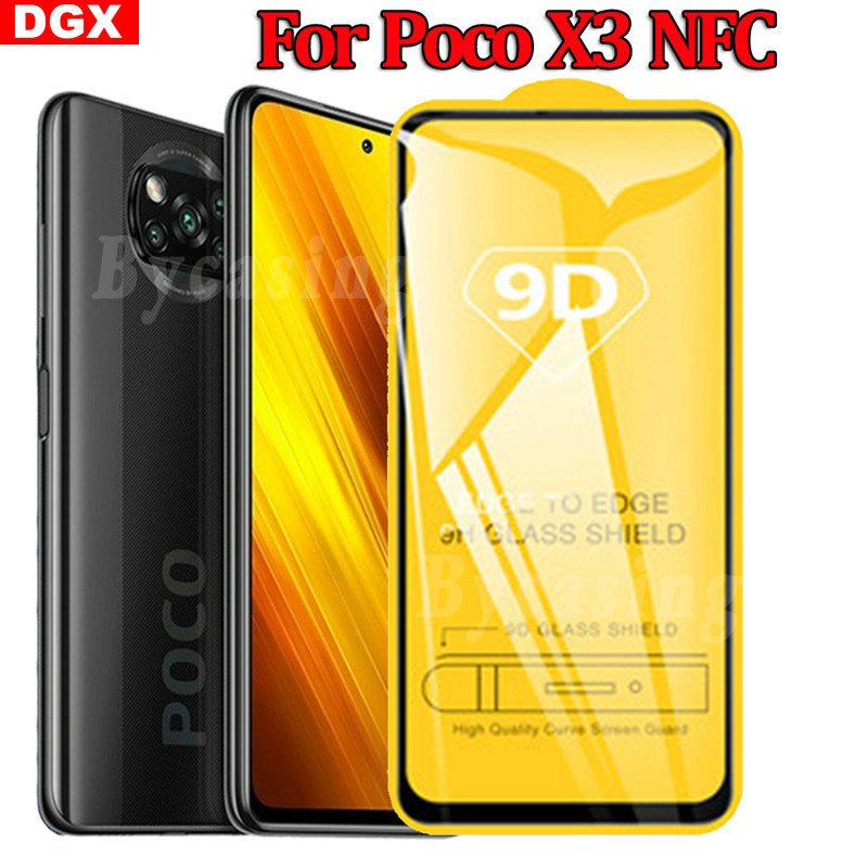 Pelindung Layar Tempered Glass 9d Untuk Xiaomi Poco X3 Nfc 9h Dgx