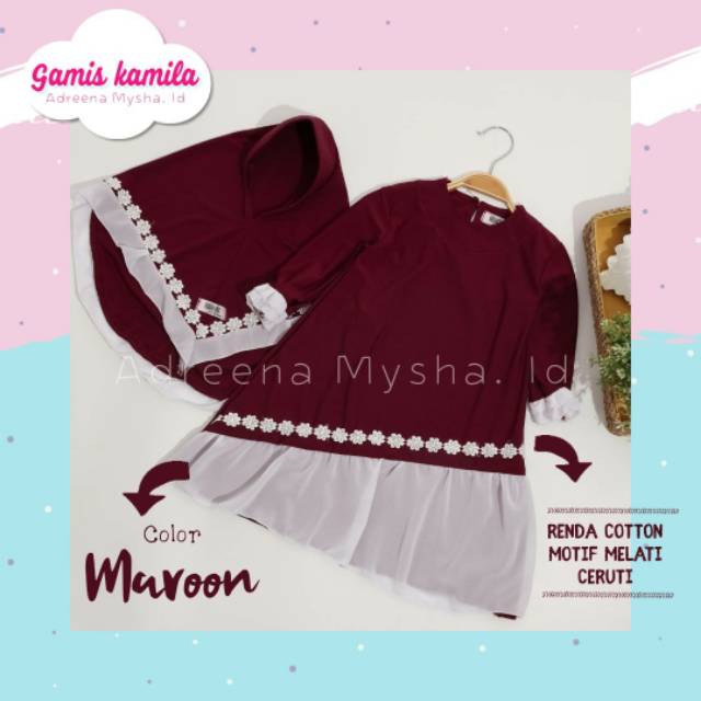 GAMIS KAMILA Size 3-6 Tahun / Hijab anak syar'i