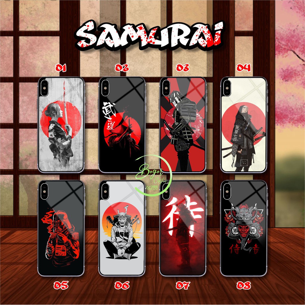 Hardcase 2D glossy SAMURAI XIAOMI REDMI NOTE 2 3 4 4X 5A 5 6 7 8 PRIME PRO A2 LITE 8 8 LITE BS136