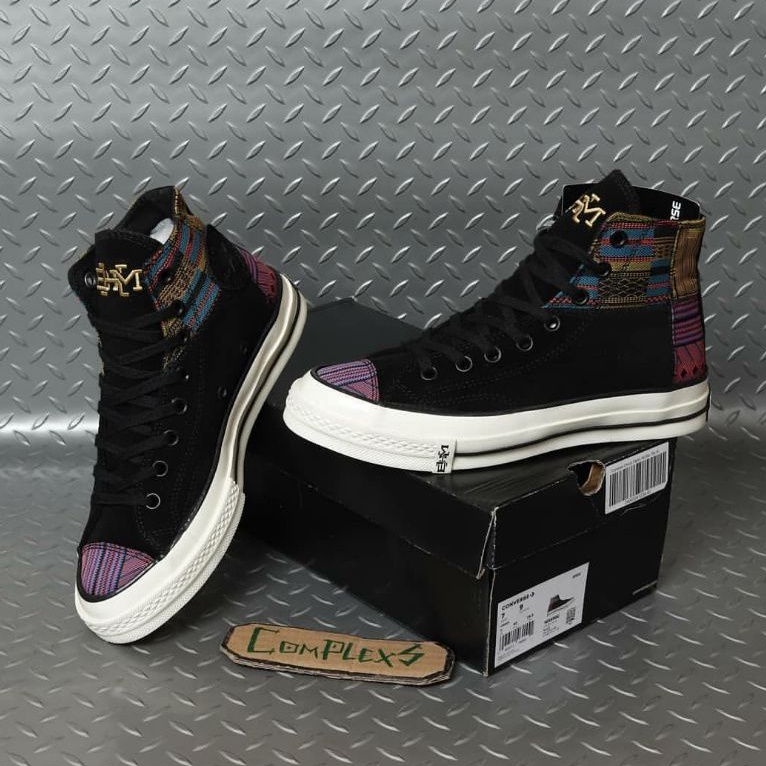 CONVERSE CHUCK TAYLOR ALL STAR 70S Hi PATCHWORK BHM BLACK