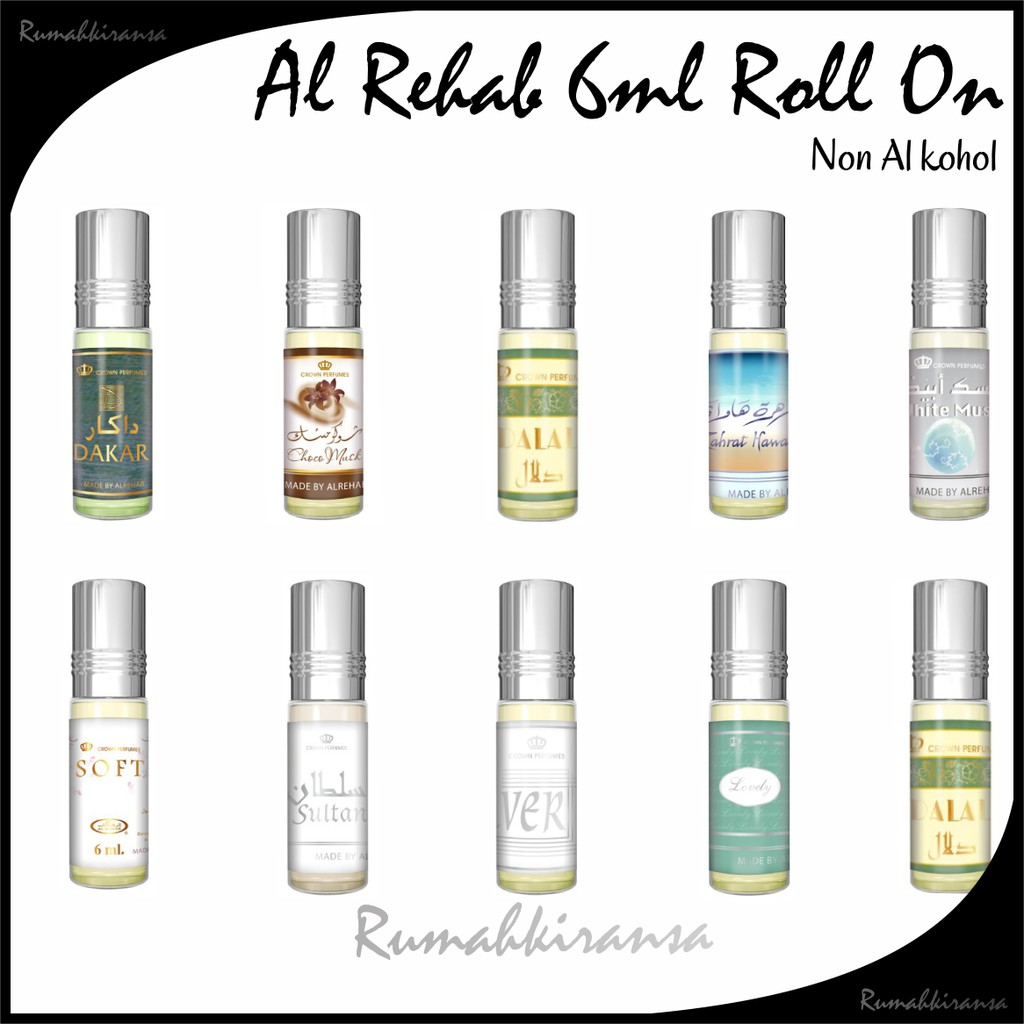 PARFUM AL REHAB 6ML 100% ORIGINAL SAUDI ARABIA