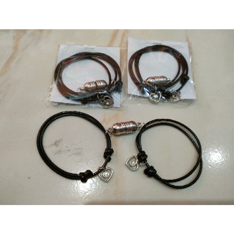(70gr) 6pcs gelang tangan tali remaja-3psang magnet couple