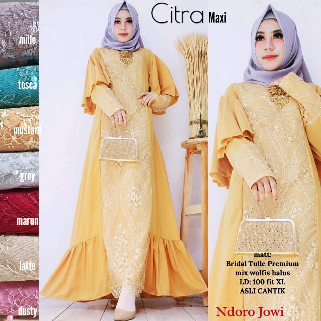 Gloribatik - Gamis Syari Citra Maxi