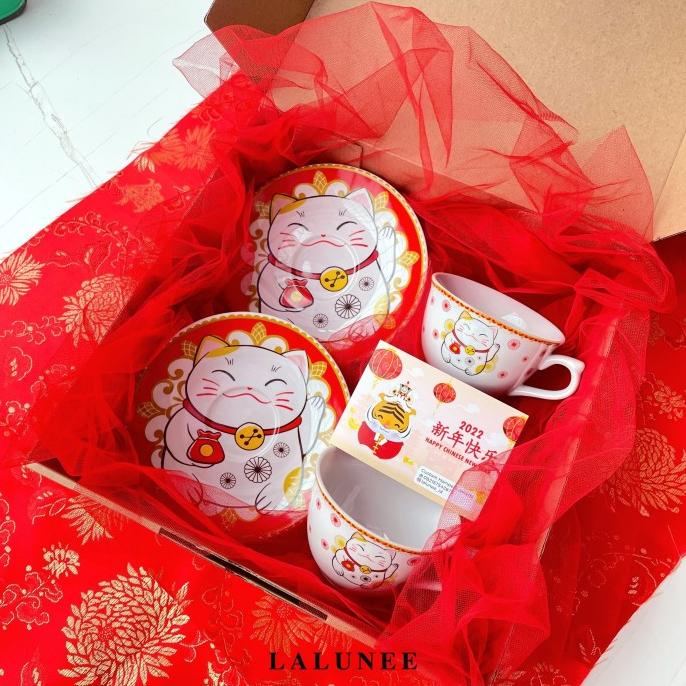 

Cny Hampers Imlek Parsel Imlek Hampers Cangkir Tea Set Hampers Gelas .