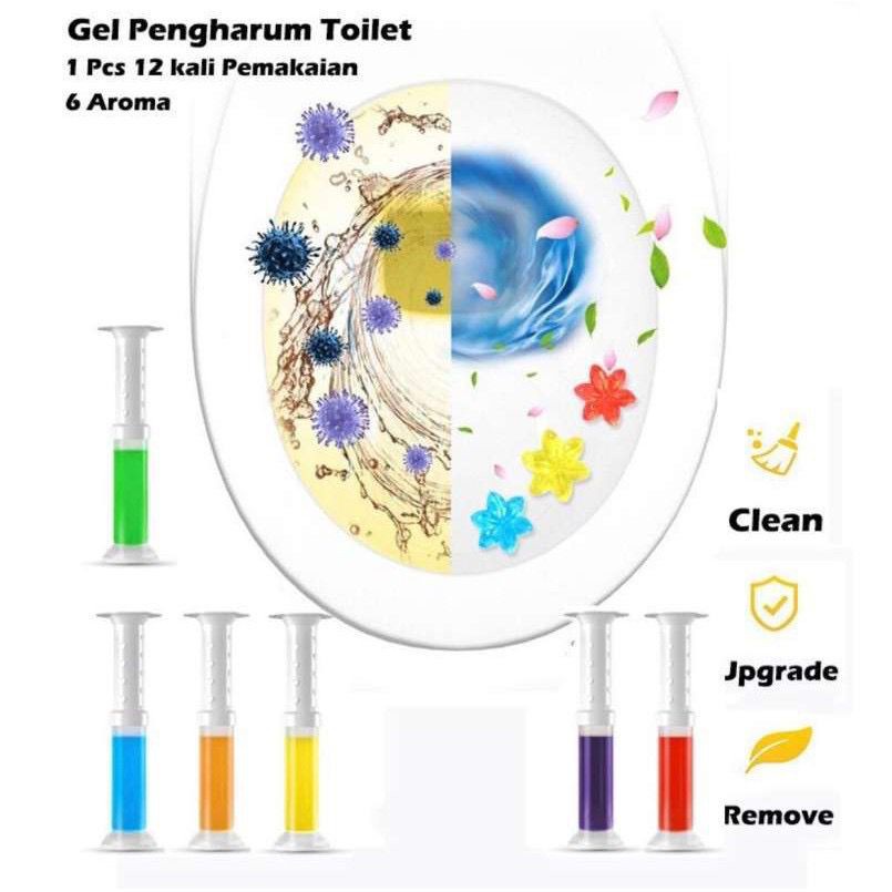 TOILET GEL CLEANER MOTIF BUNGA GEL PENGHARUM TOILET KAMAR MANDI WC GEL CLOSET TEMBAK PEWANGI KLOSET
