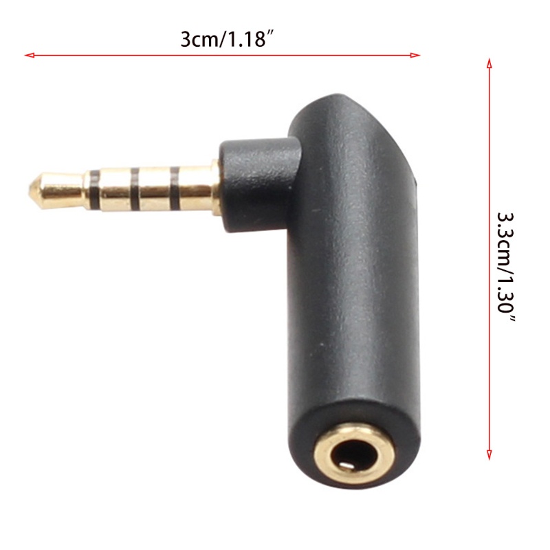 zzz 3.5mm Male to Female 90 Degree Right Angled Adapter Converter for Headphone