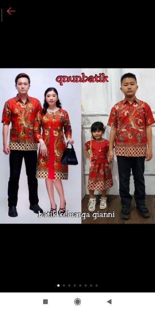Qnunbatik Batik Family/keluarga Tunik/dress Gianny