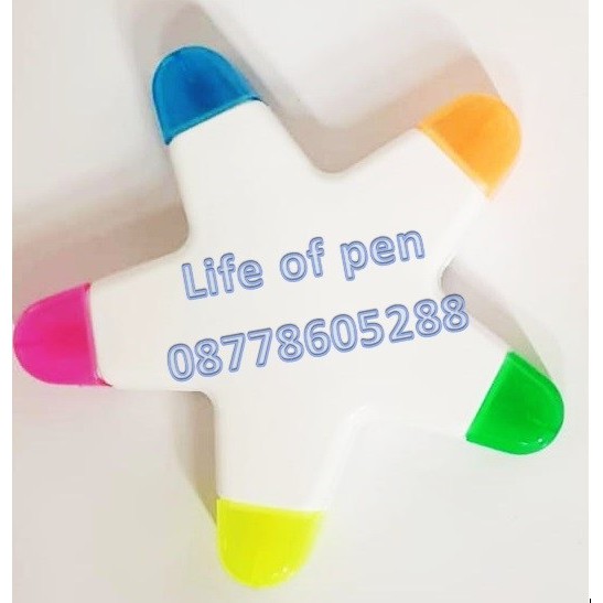 

MINIMAL ORDER 50 Highlighter / Penanda Bintang 5 warna