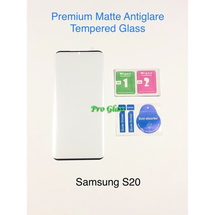 SAMSUNG S20 / S20 PLUS / S20 ULTRA  3D FULL COVER ANTI GLARE / DOFF Premium Tempered Glass