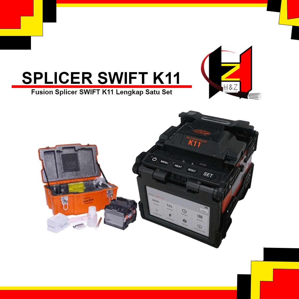 Fusion Splicer Swift K11/Alat Sambung Fiber Optic Backbone 6 Motor