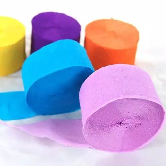 

Senikertas- Kertas Krep Roll/Paper Streamer/Kertas Krep Dekorasi - Orange -Kertas-Seni.