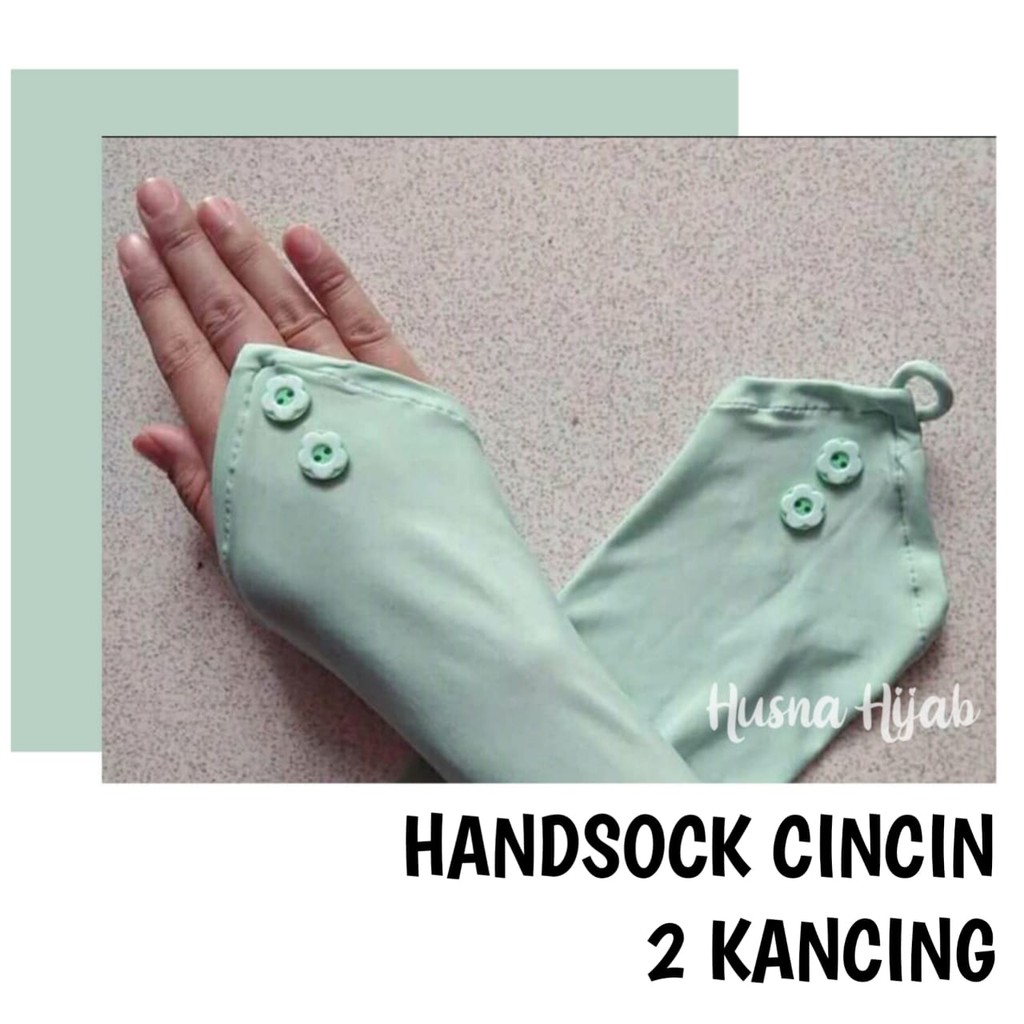 [HUSNA HIJAB] Handsock Ring 2 Kancing / Hensok Kancing