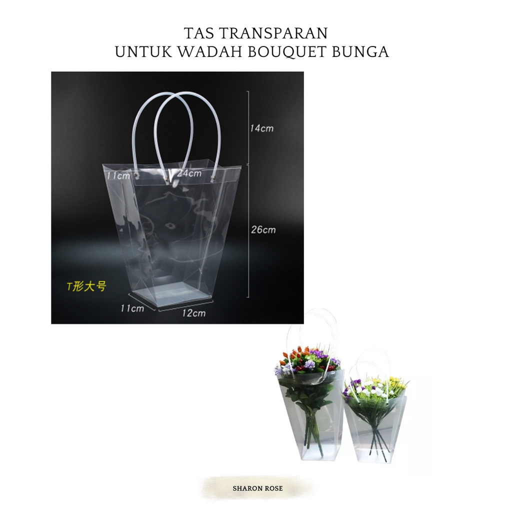 

TAS TRANSPARAN UNTUK WADAH BOUQUET BUNGA / TAS PVC TRANSPARAN UNTUK BUKET BUNGA TEBAL & KOKOH