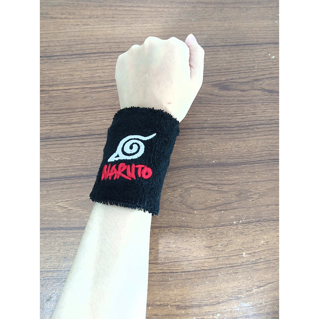 [Bisa COD] Gelang Naruto Wristband Anime Cosplay Keren Pergelangan Tangan Naruto Bahan Bordir tebal