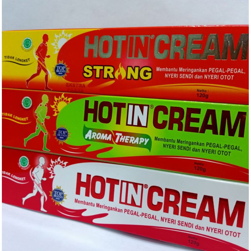 Hotin Cream Tube 120 Gram / Meringankan Pegal-pegal / Nyeri Sendi / Nyeri Otot / Hot In Cream