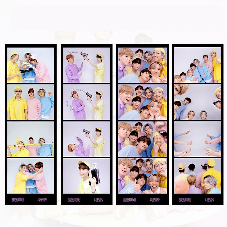 13pcs / set Pembatas Buku KPOP BTS The 8th Anniversary 4 Grid