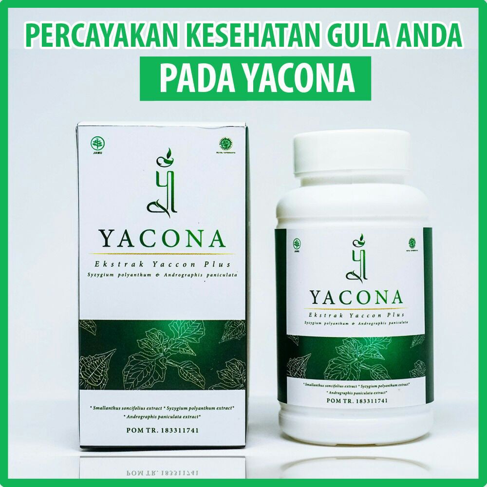 Herbal Penurun Gula Darah Tinggi Yacona Herbal Aman & Alami