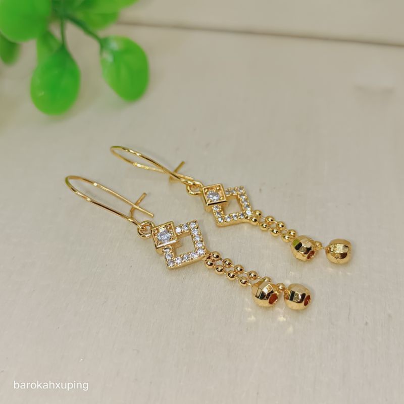 anting Jurai+anting panjang+anting dewasa+anting xuping/anti karat tidak mudah luntur lapisaemas