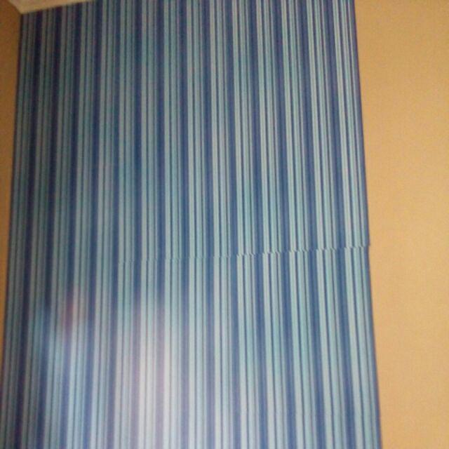 Meth Wps036 Strait Blue Cute Flower Wallpaper 45cmx5m Walpaper Dinding