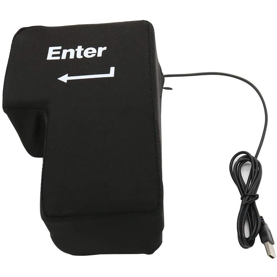 BIG ENTER Oversized Enter Key - Anti Stress Rage Pillow Offices Stress Relief