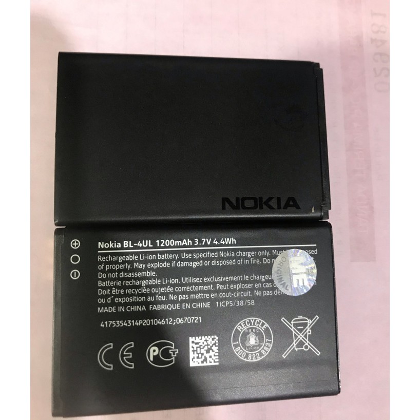 Baterai nokia bp 4ul original hitam