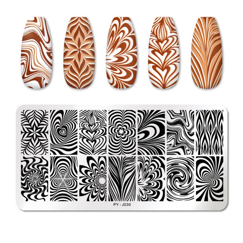 1pc Plat Stempel Kuku Motif Bunga / Hewan Untuk Aksesoris Nail Art / Manicure Diy