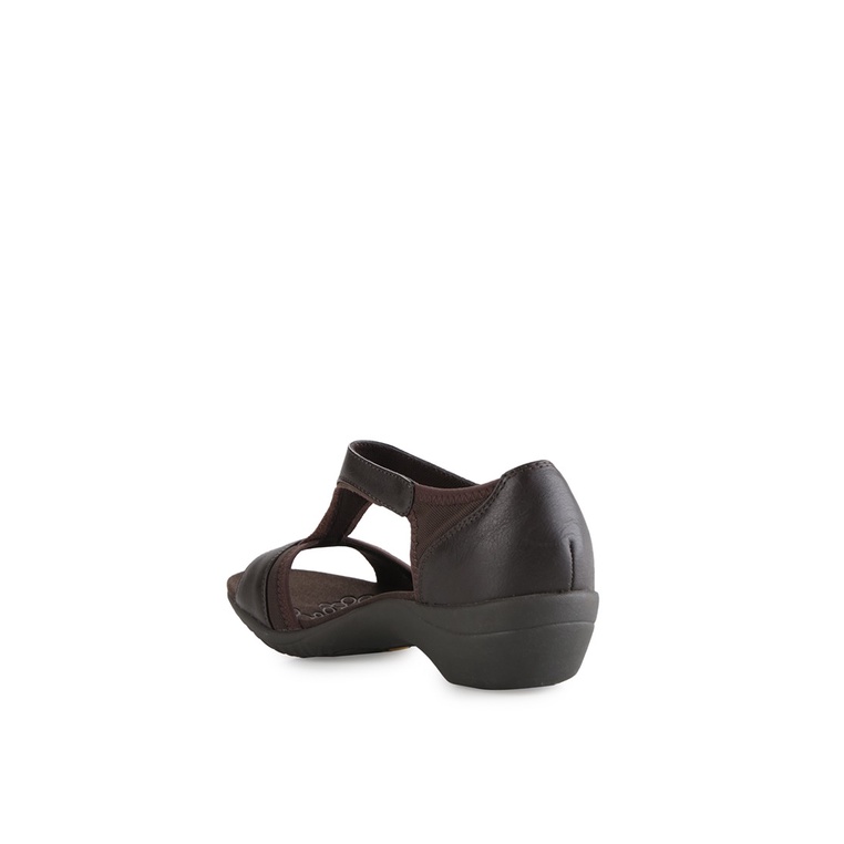 SANDAL WEDGES KULIT HUSH PUPPIES WANITA ORIGINAL TERBARU COKLAT HW56