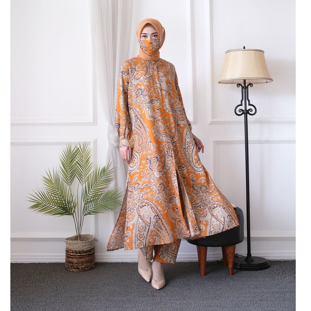 ONE SET SET CELANA+LONG TUNIK ARAB MONGOL - oneset mongol - setelan mongol - setelan - setelan wanit