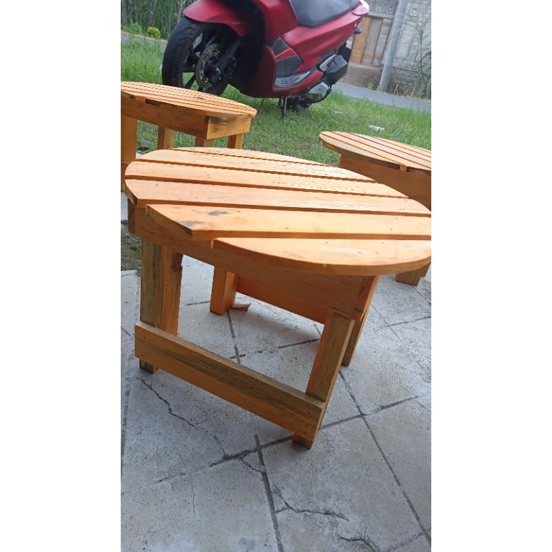 Dingklik Mini Bulat Dingklik kayu pendek kursi kayu Dingklik Mini Bulat Dingklik kayu pendek kursi kayu