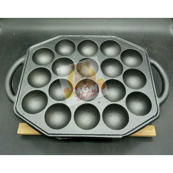 Iron Cast Takoyaki 18lubang Besi Cor SUPER TEBAL super berat 2606