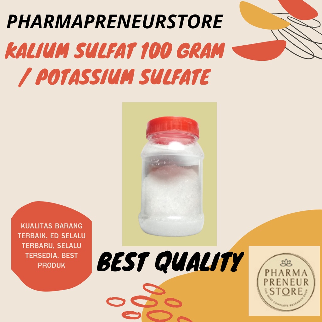 POTASSIUM SULFATE / KALIUM SULFAT 100 GRAM BEST QUALITY TEKNIS GRADE