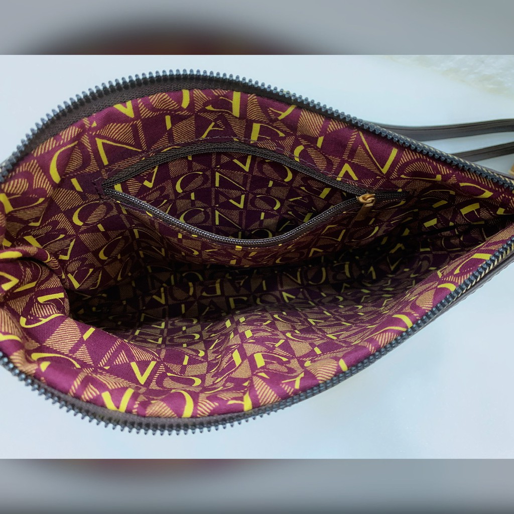 Cuci Gudang Tas Batam Bonia Line Super Premium Import Clutch Selempang Wanita Sling Bag Strip