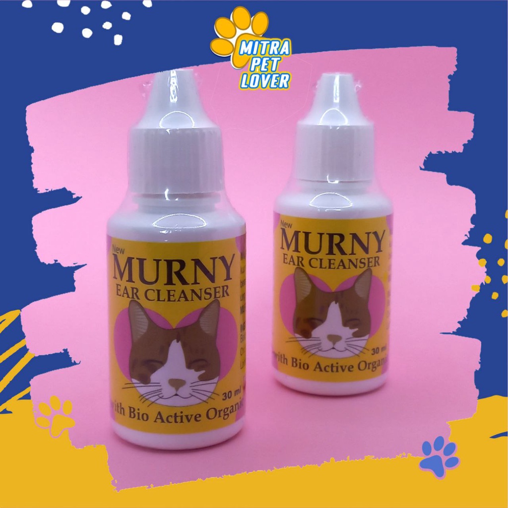 OBAT PEMBERSIH TELINGA KUCING - MURNY CAT 30 ML ORIGINAL - OBAT TETES BIO ACTIVE ORGANIC EAR CLEANSER PEMBERSIH TELINGA KUCING ALAMI -MURNY CAT 30 ML ORIGINAL OBAT TETES BIO ACTIVE ORGANIC EAR CLEANSER PEMBERSIH TELINGA KUCING ALAMI PET ANIMAL HEALTHCARE