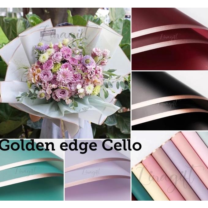 

Premium Product!!! Cellophane Lis Emas (Pak-20Lembar) Korean Flower Wrapping Kertas Bunga/ KEMASA PEMBUNGKUS KADO KERTAS KADO WRAPPING KERTAS WRAP KERTAS COLLOPHANEE BUCKET BUKET PERLENGKAPAN PESTA ULTAH GRADUATION WISUDA BUNGKUS KADO - Paling Dicari