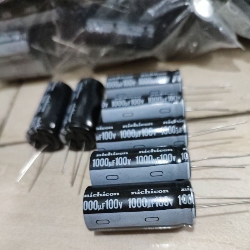 1000uf 100v Original Capasitor Nichicon 1000uf 100v