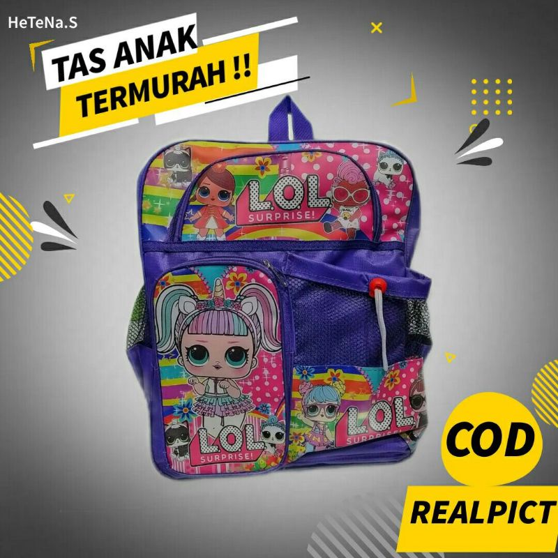 Tas Anak Perempuan , Tas Ransel Anak Perempuan Lol  Tas Sekolah Anak Sd TK