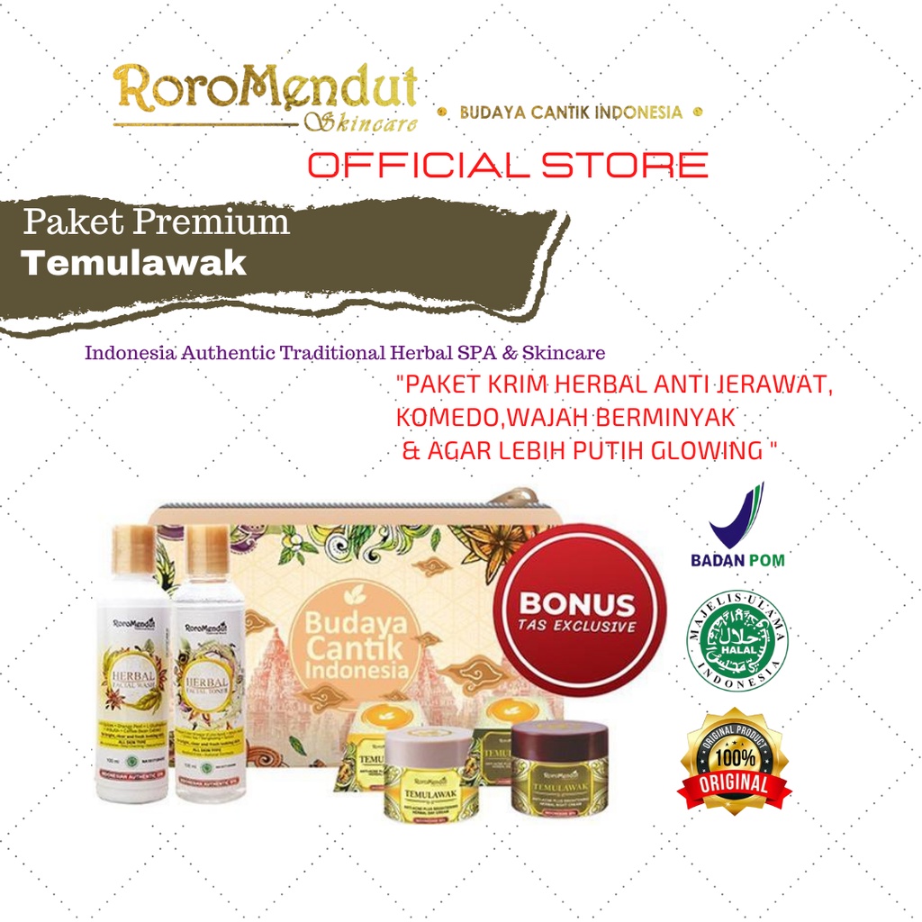 PREMIUM CREAM TEMULAWAK RORO MENDUT