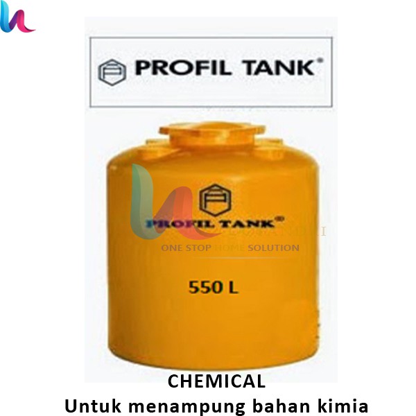 Tangki Air Plastik Profil Tank TDA 550 Liter Kimia Chemical Toren