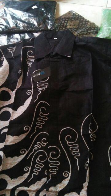 Trolistore Batik Wanita Motif Gradasi Kuning Lengan Pendek Grosir Batik Pekalongan