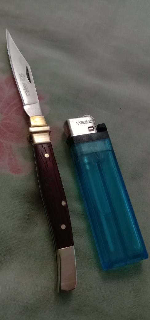 Pisau Knives Sr118a/ Pisau Lipat Kecil Saku/ Mini Knife Handle Tembaga Original