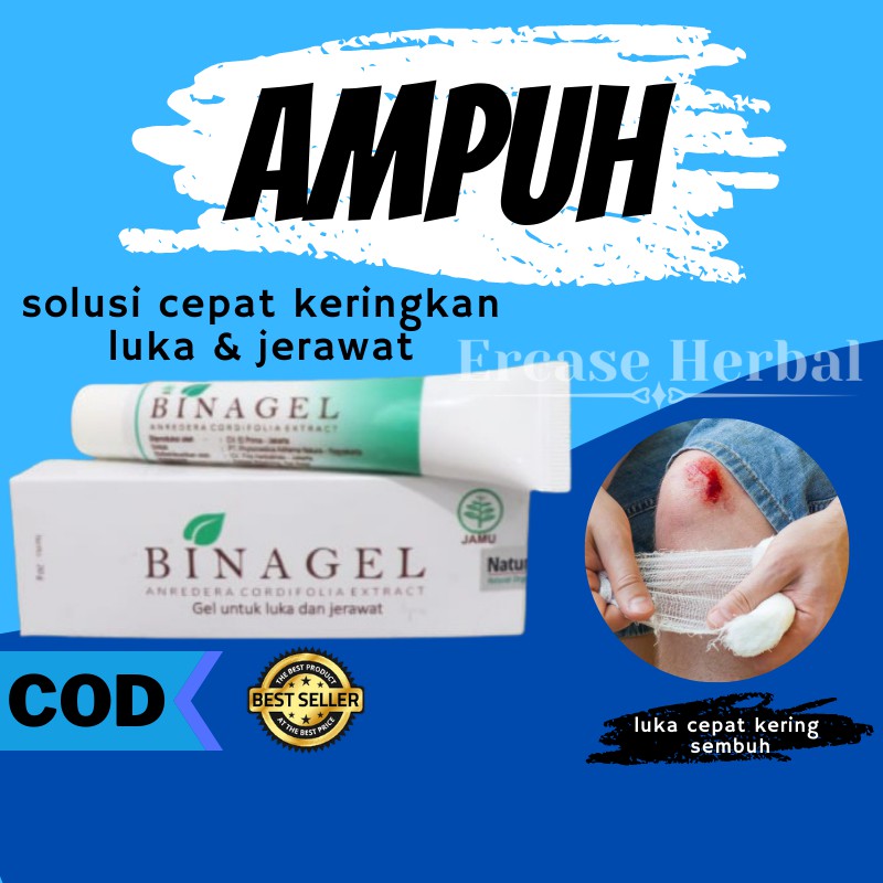Binagel Cream Salep Obat Luka Jerawat Daun  Binahong