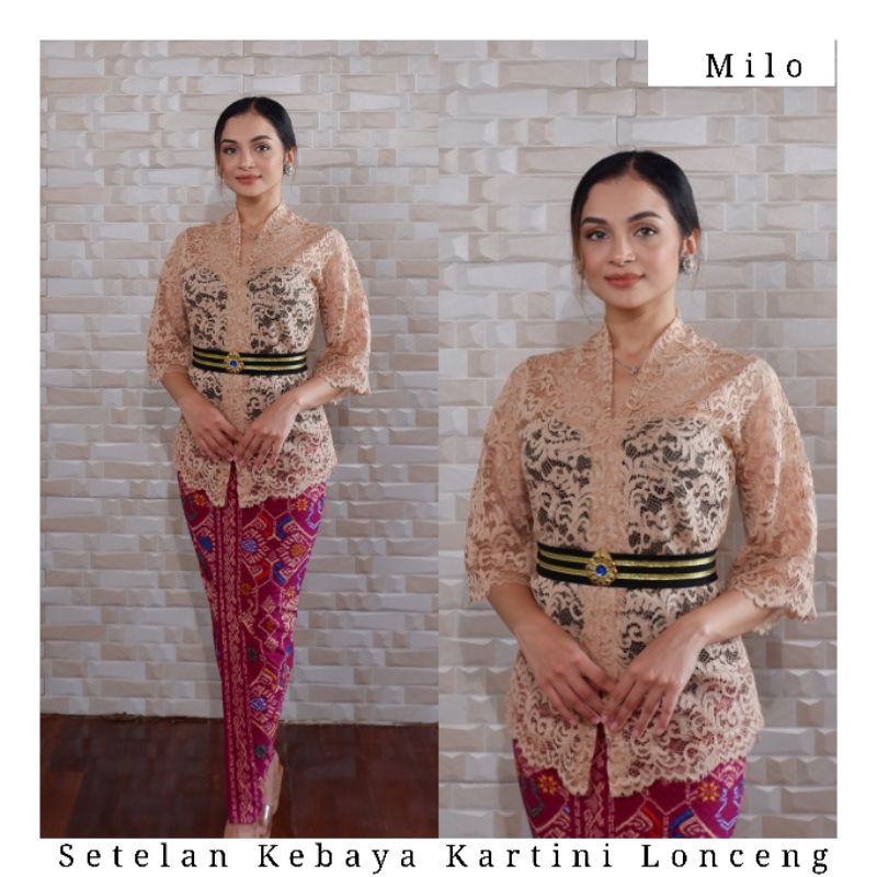 Setelan Kebaya Kartini Lace Lengan Lonceng