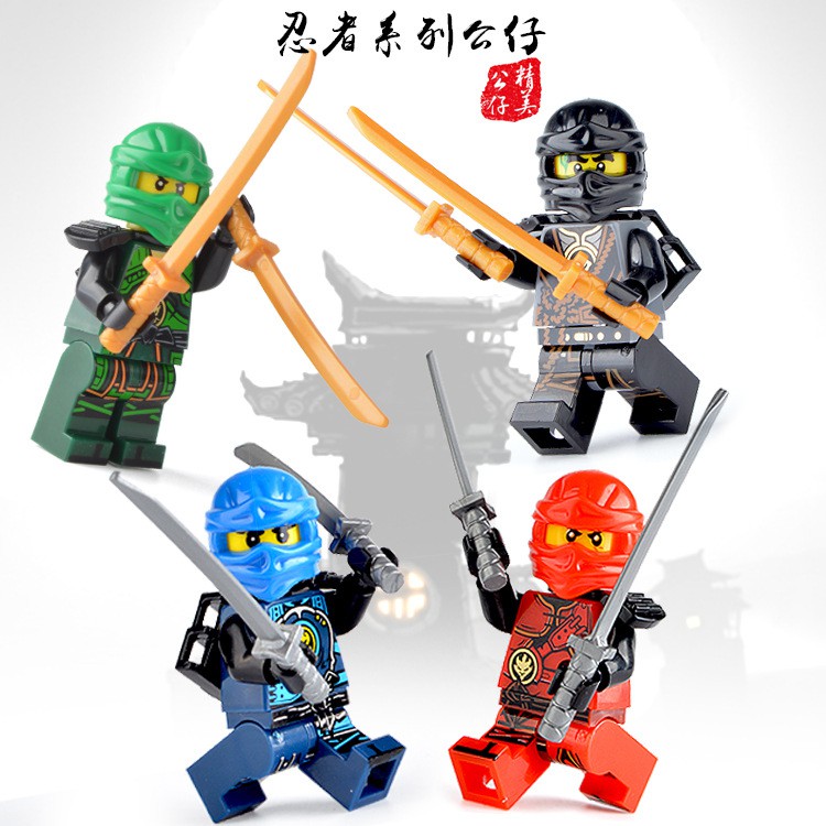 38pcs Mainan Balok Bangunan Ninjago Kai Jay Lloyd Mini Figure Untuk Hadiah Anak Laki-Laki