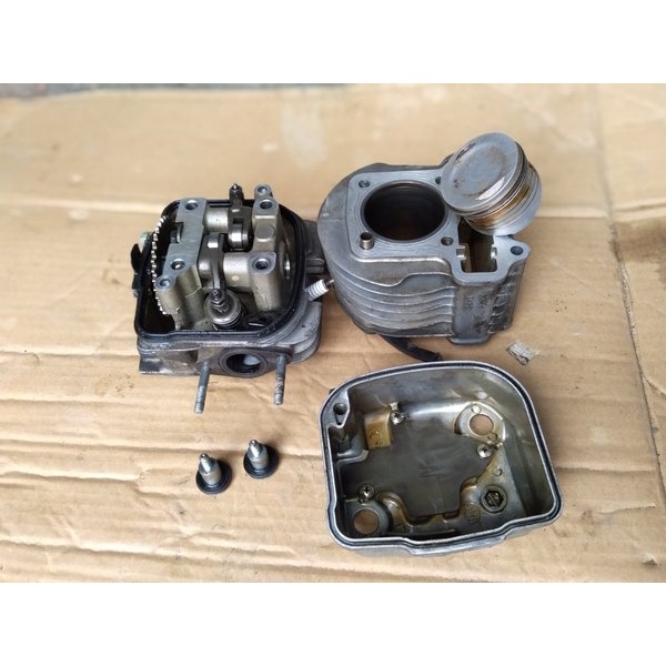 Blok Cylinder Head Silinder Blok Kop Seher Head Boring Beat Fi Vario 110 Fi Scoopy Fi Spacy Fi Ori