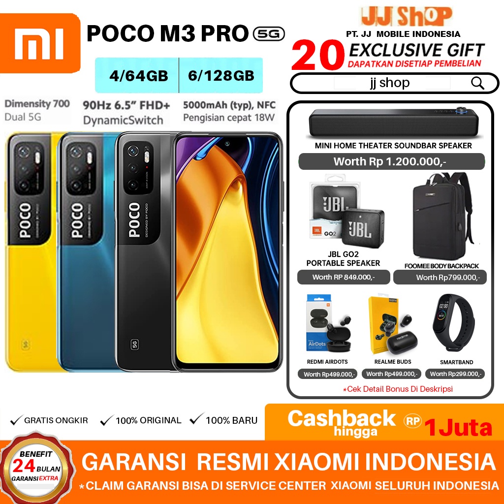 XIAOMI POCO M5s &amp; M5 6/128 4/128 4/64 GB RAM 6GB 4GB ROM 128GB 64GB - POCO M3 PRO 5G 4/64 GARANSI RESMI